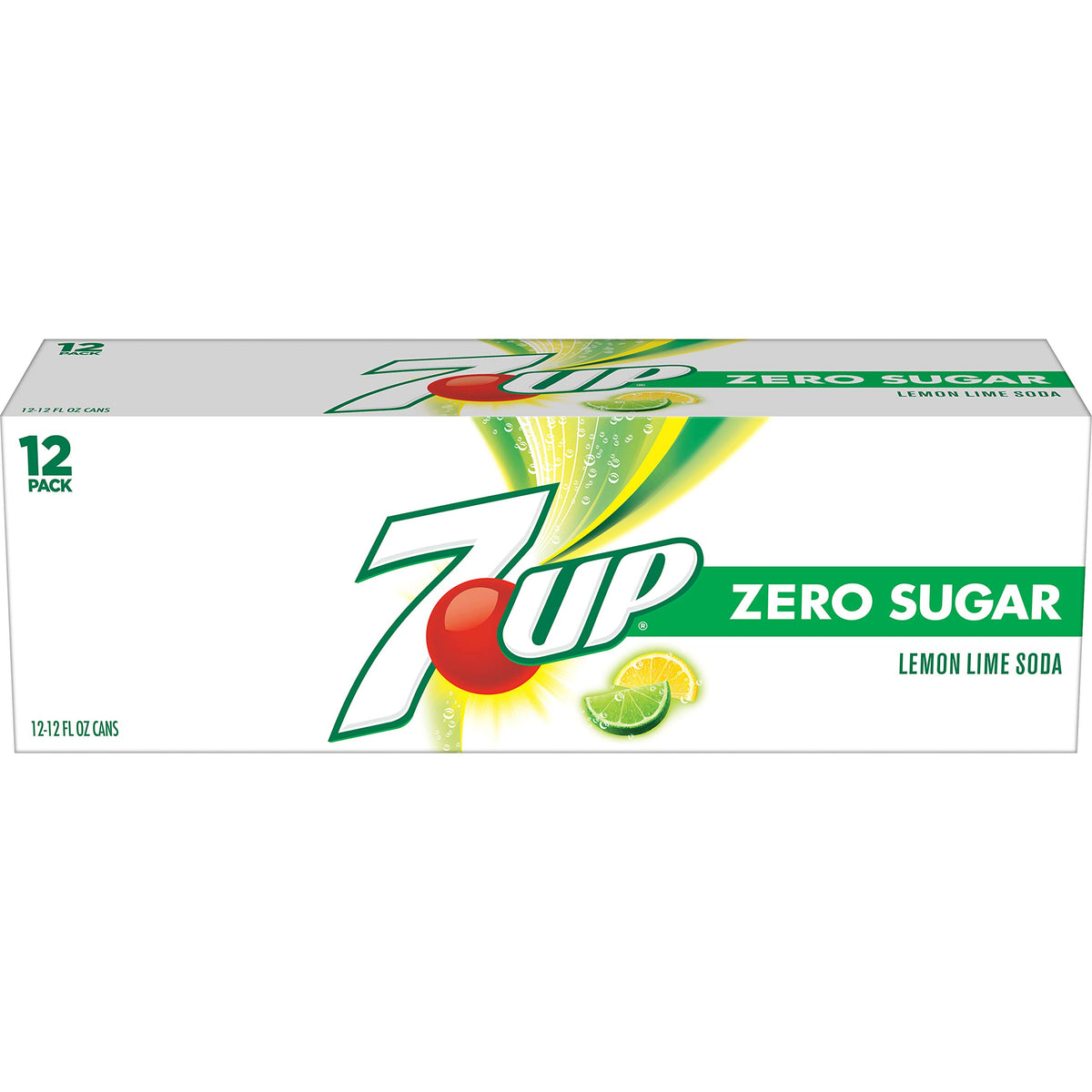 Zero Sugar 7-Up Soda, 12 Oz (Pack of 24) R442513