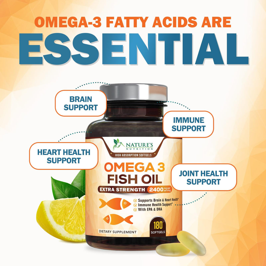 Omega 3 Fish Oil 2400mg Softgels P51397