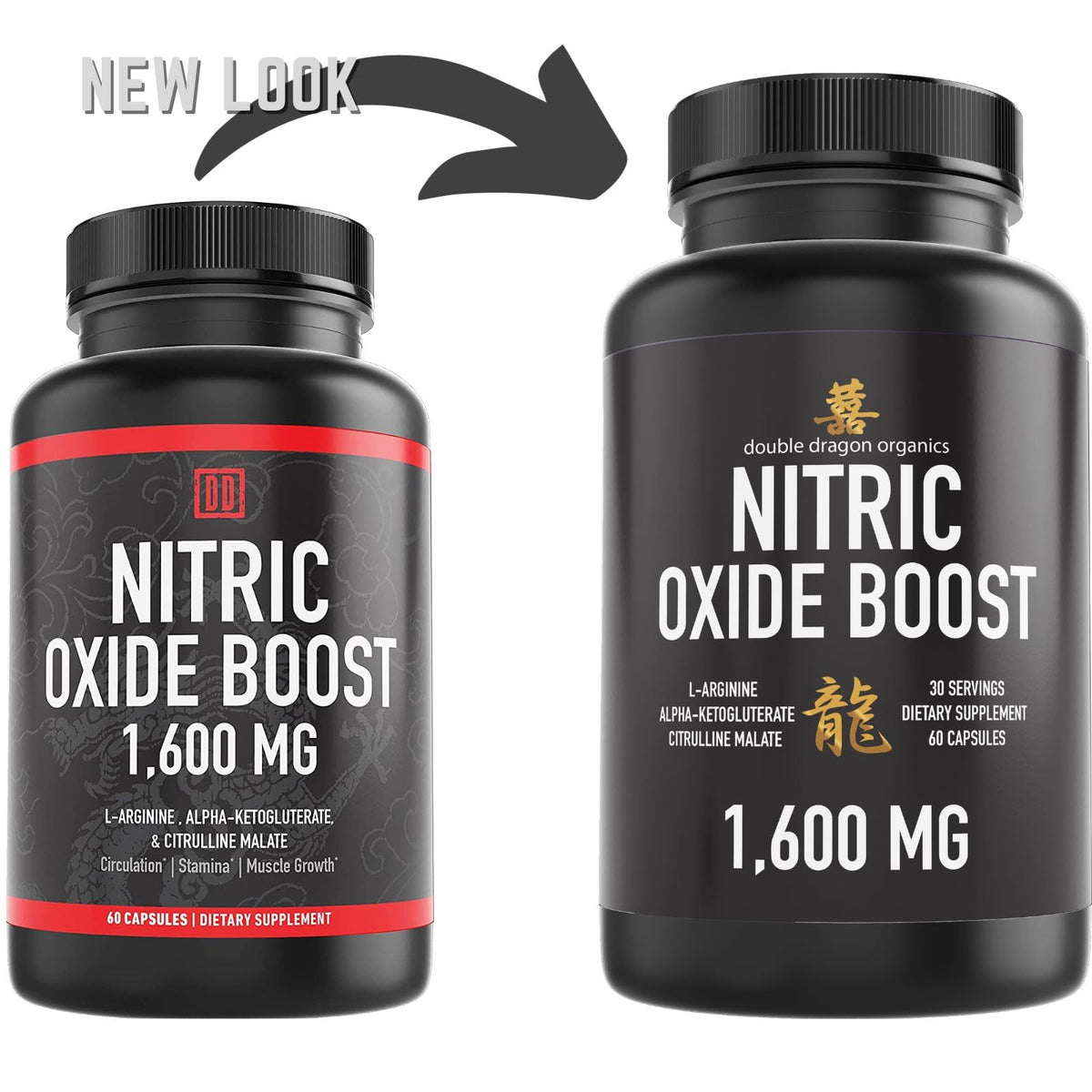 Nitric Oxide Booster Supplement 1600mg 60 Count C306