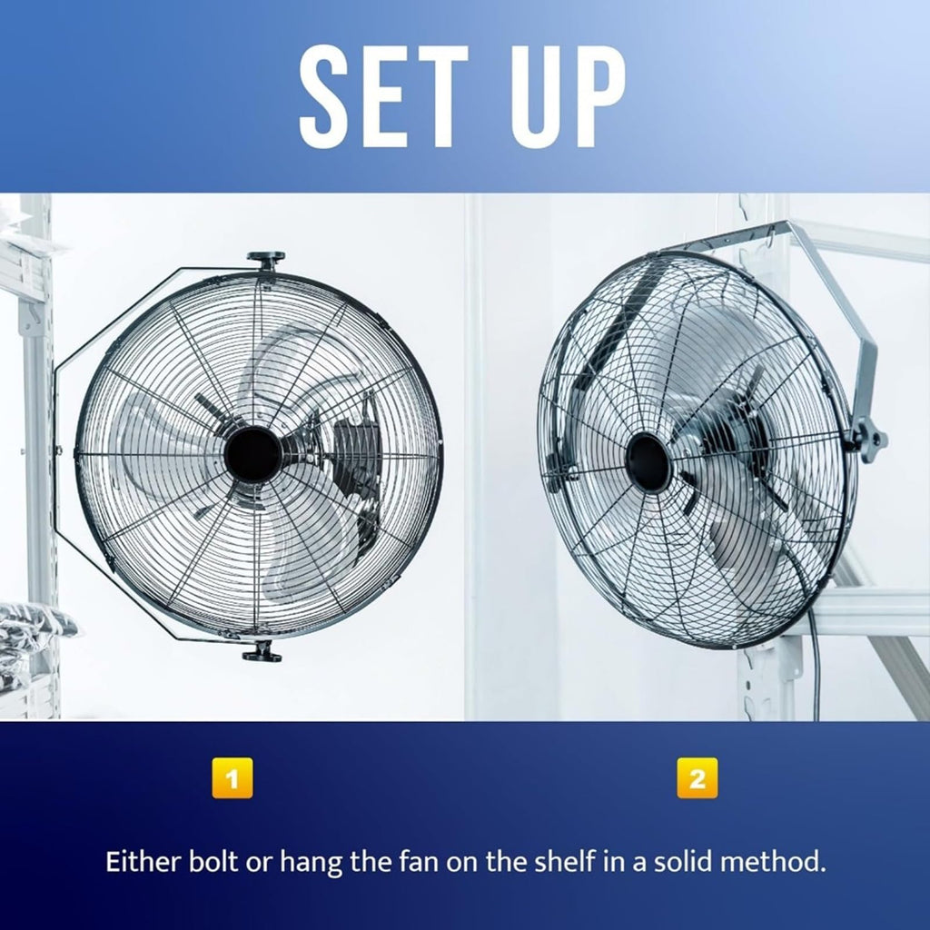 20 Inch 3 Speed Metal Floor Fan W54411