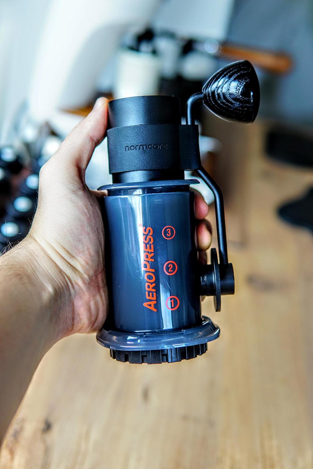 Manual Coffee Grinder with Stainless Steel Conical Burr O492