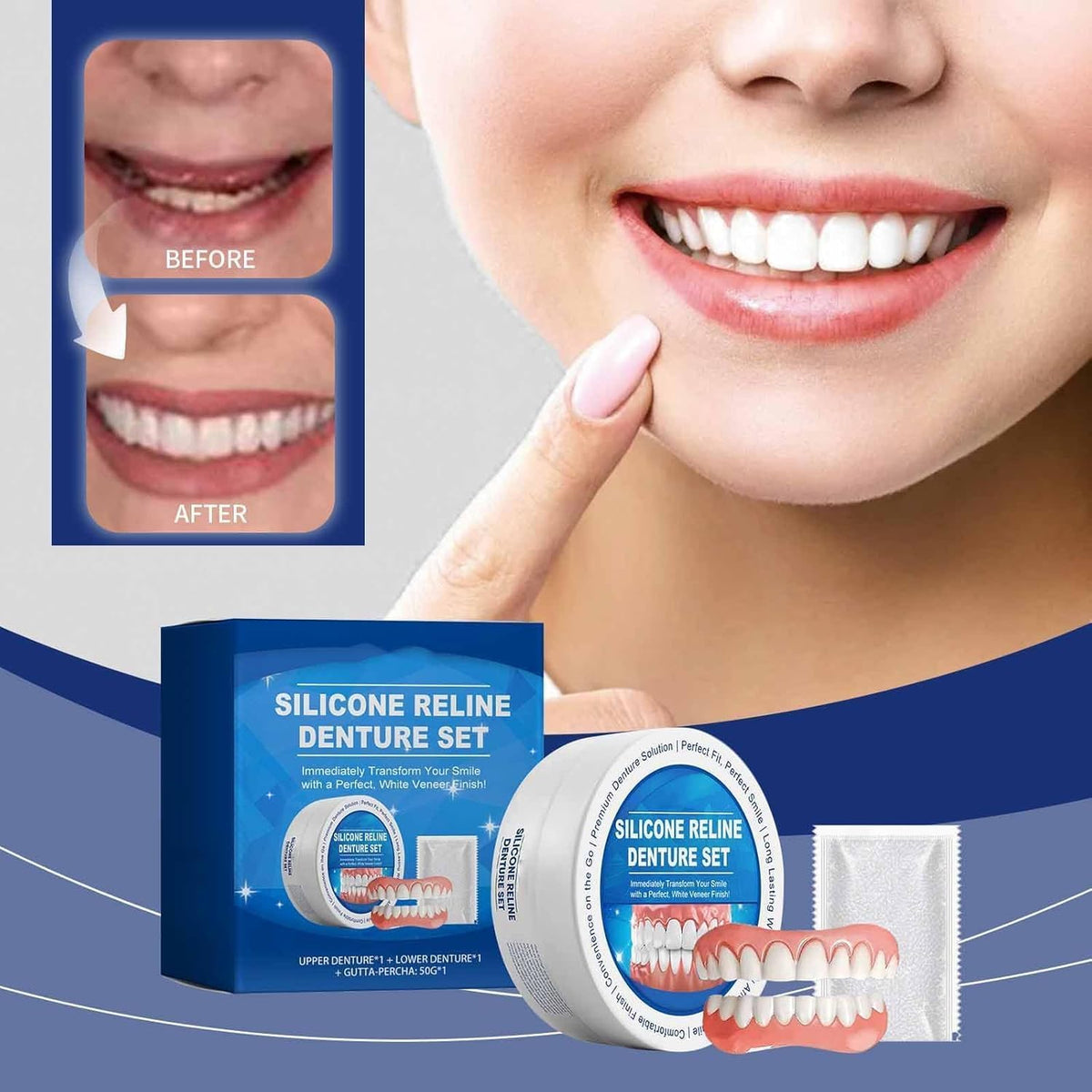 Silicone Denture Reline Kit 1 Set W8546