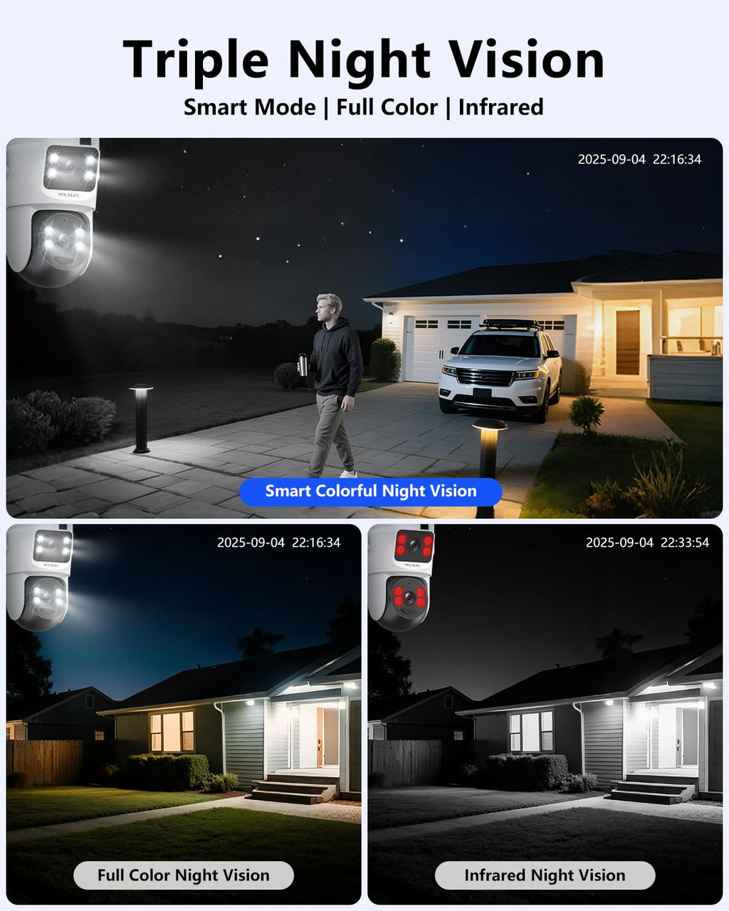 Wireless Security Camera System with 10" HD Monitor O73215