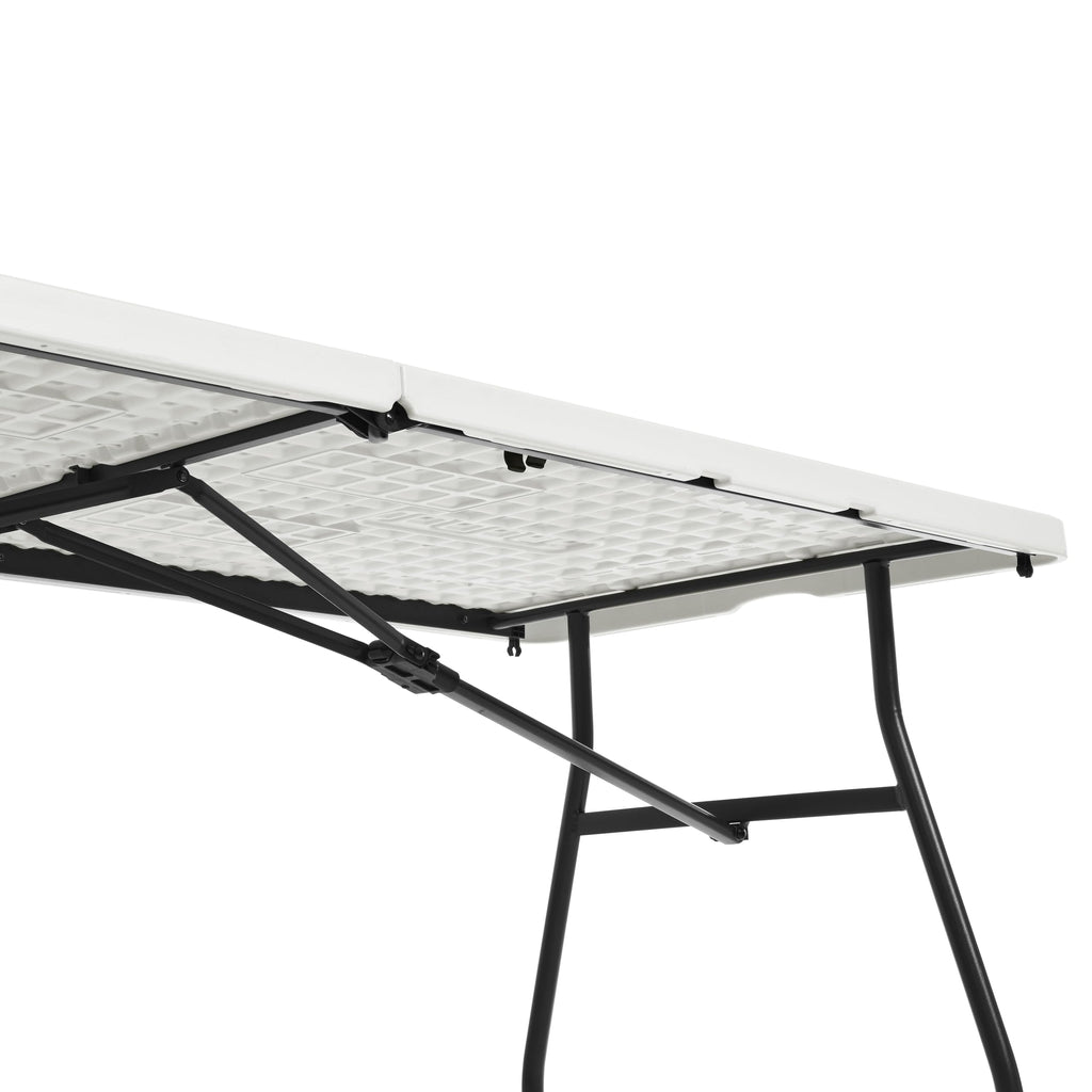 Heavy Duty Portable Folding Table, 6 ft, White U38087