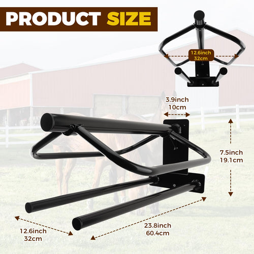 2 Pack Wall Mounted Saddle Rack Q76398