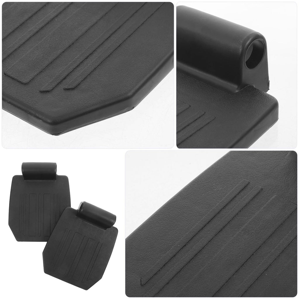 2pcs Heavy Duty Wheelchair Footrest Pedal Replacement Footplates with Leg Pads Y18533