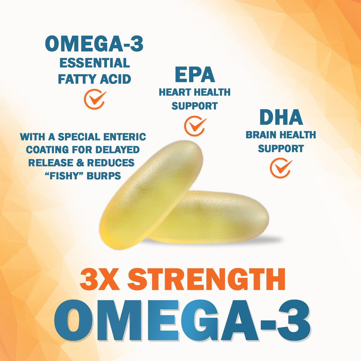 Omega 3 Fish Oil 2400mg Softgels P51397