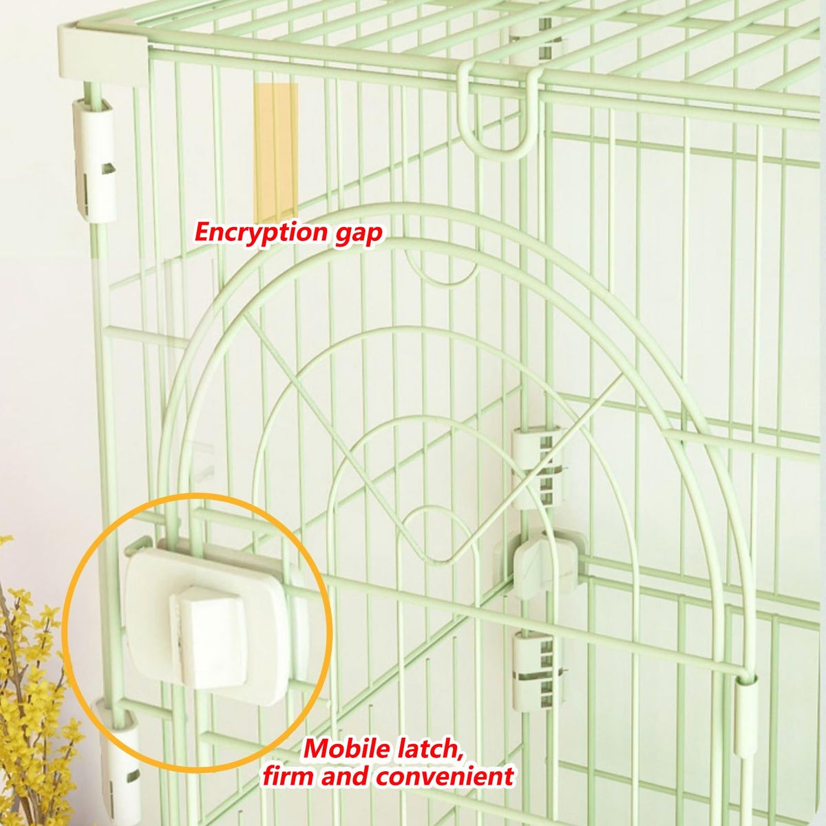 3/4-Tier Wire Cat Cage Playpen Kennel with Hammock J779