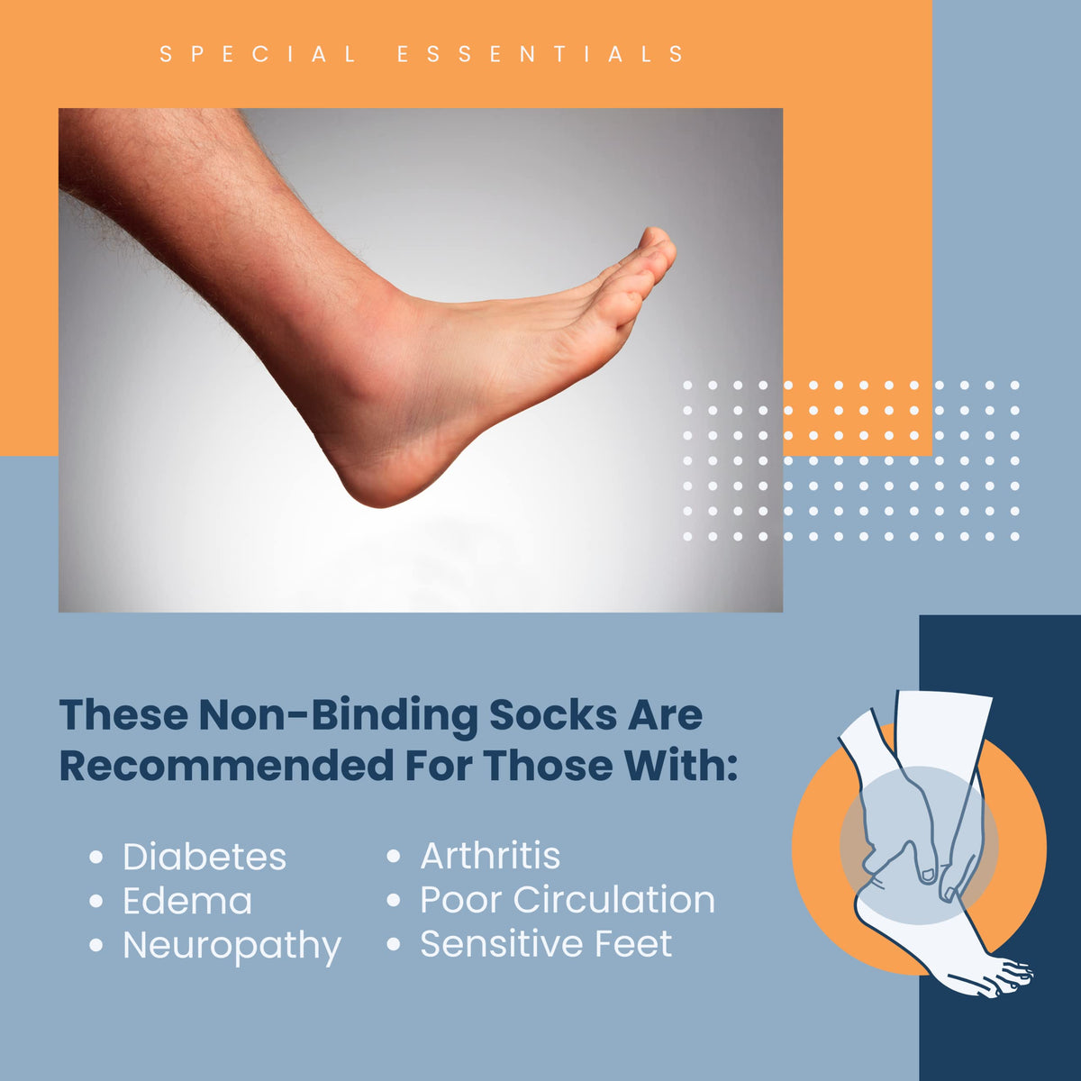 Women's Diabetic Ankle Socks, 6 Pairs, Non-Binding B643