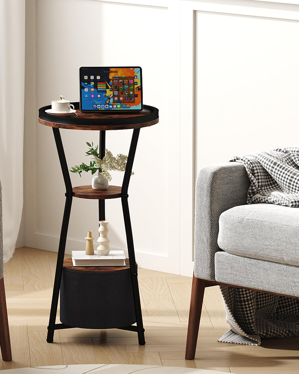Round 3-Tier Side Table R585323