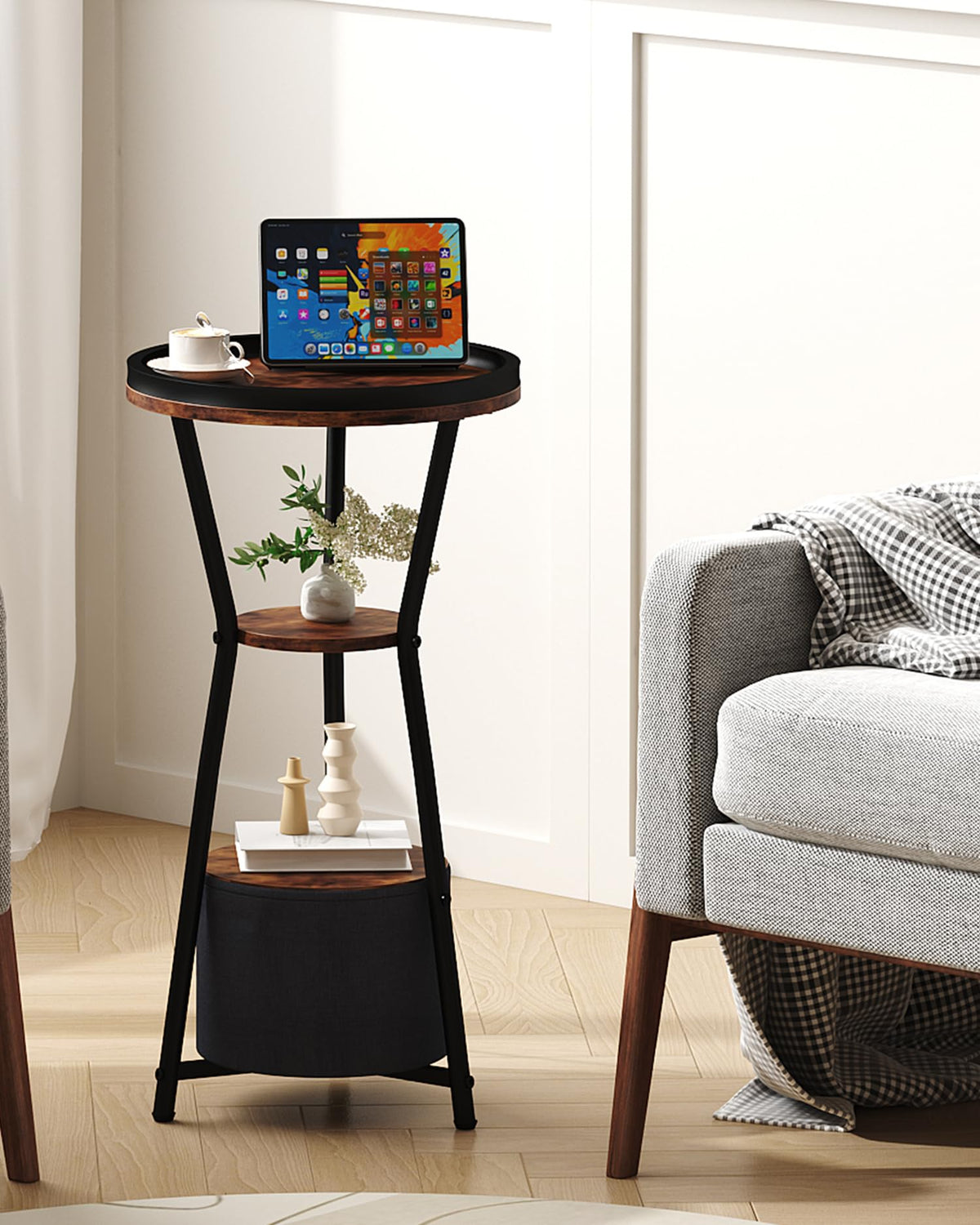 Round 3-Tier Side Table R585323