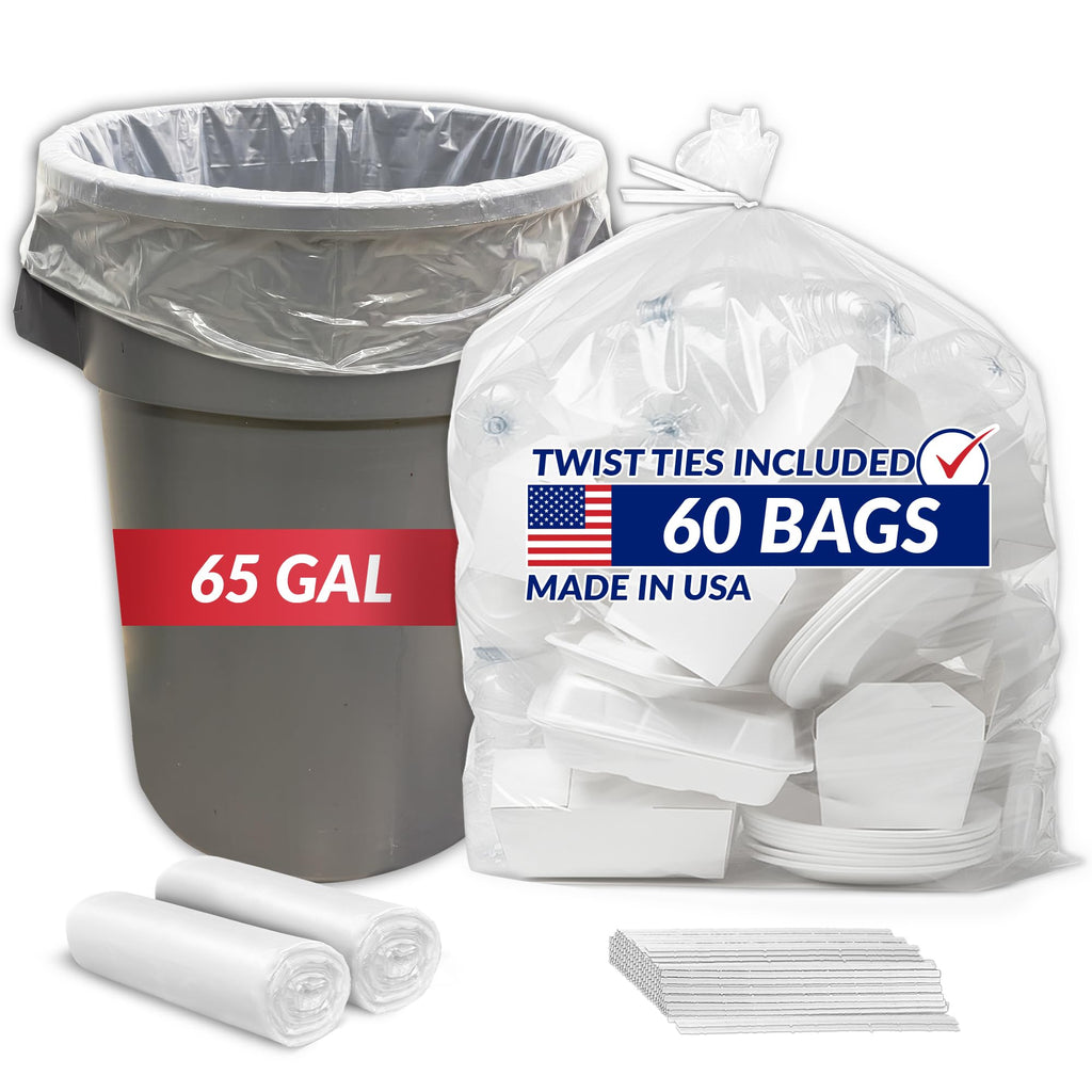 65 Gallon Heavy Duty Trash Bags C357