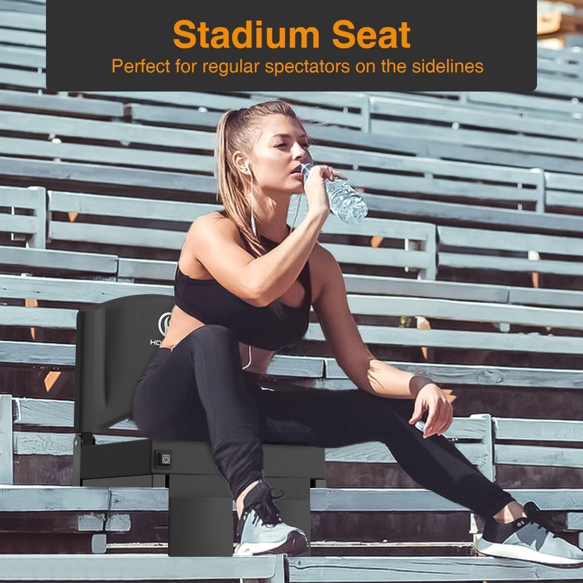 Heated Stadium Seats for Bleachers with Back Support H123