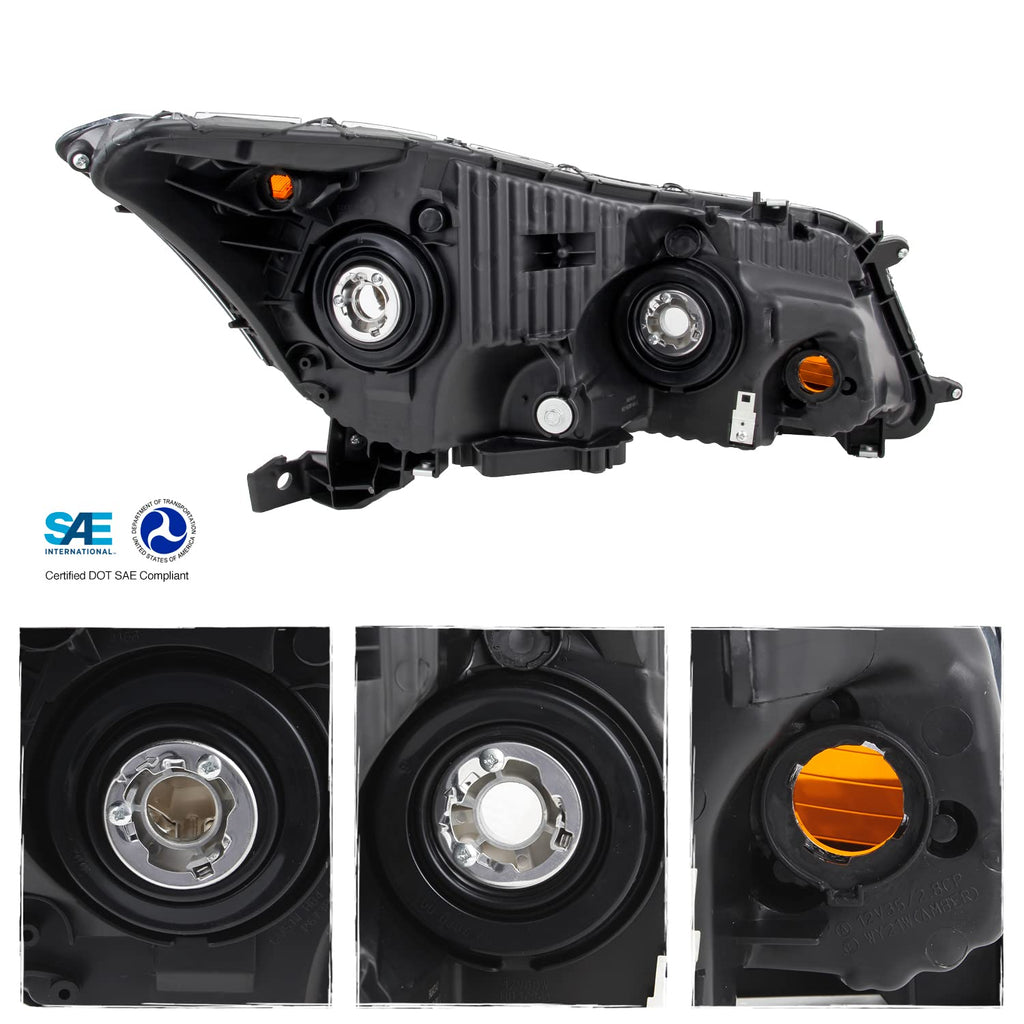 Black Headlights Assembly L214
