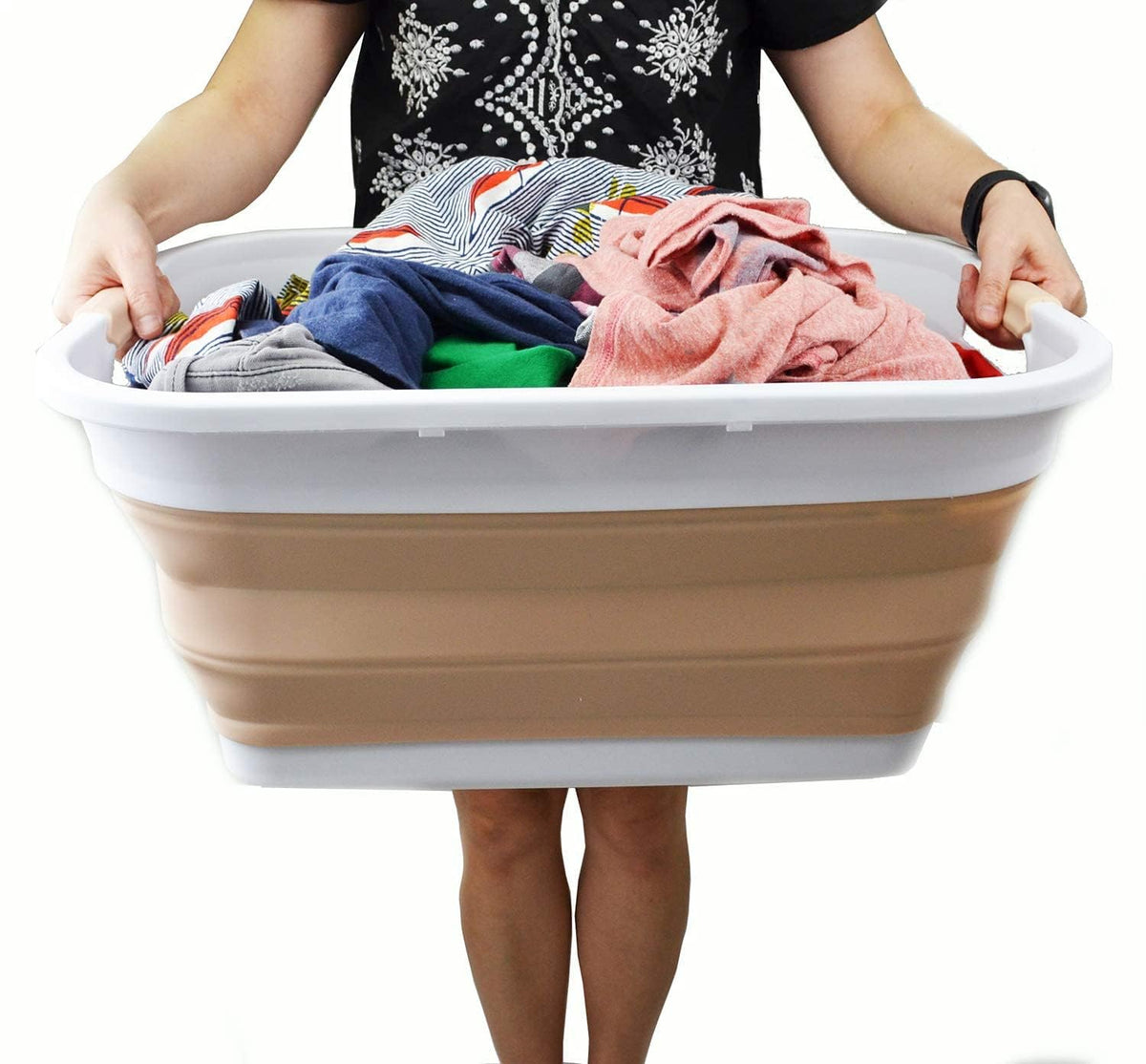 Collapsible Plastic Laundry Basket X930128