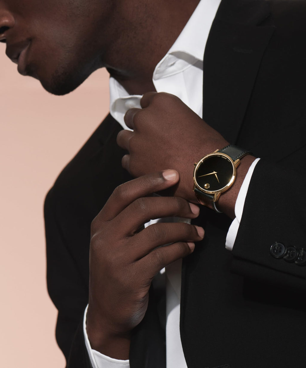 Men's Watch with Calfskin Strap W4887