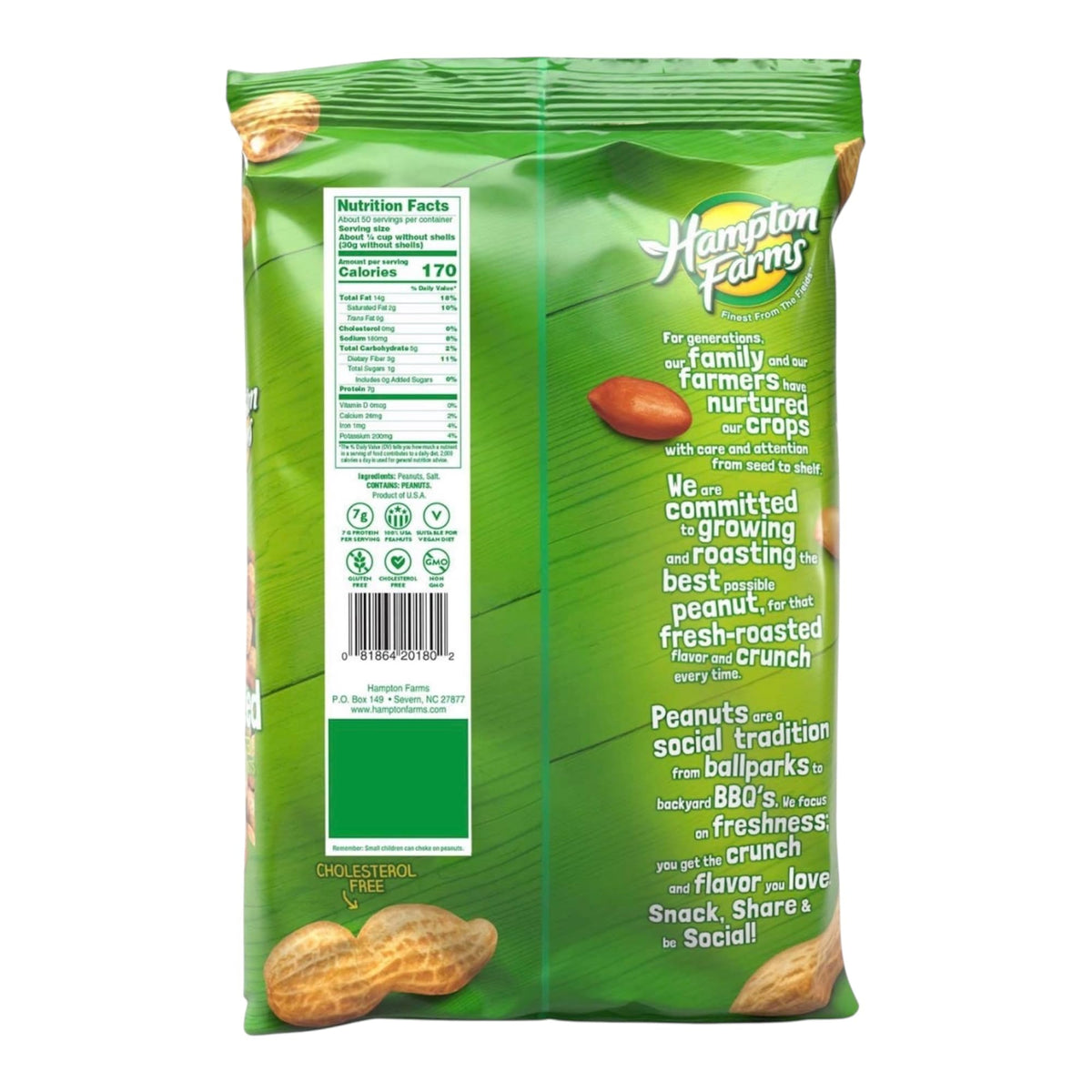 Salted In-Shell Peanuts 5 lb Bag Pack of 2 T567401