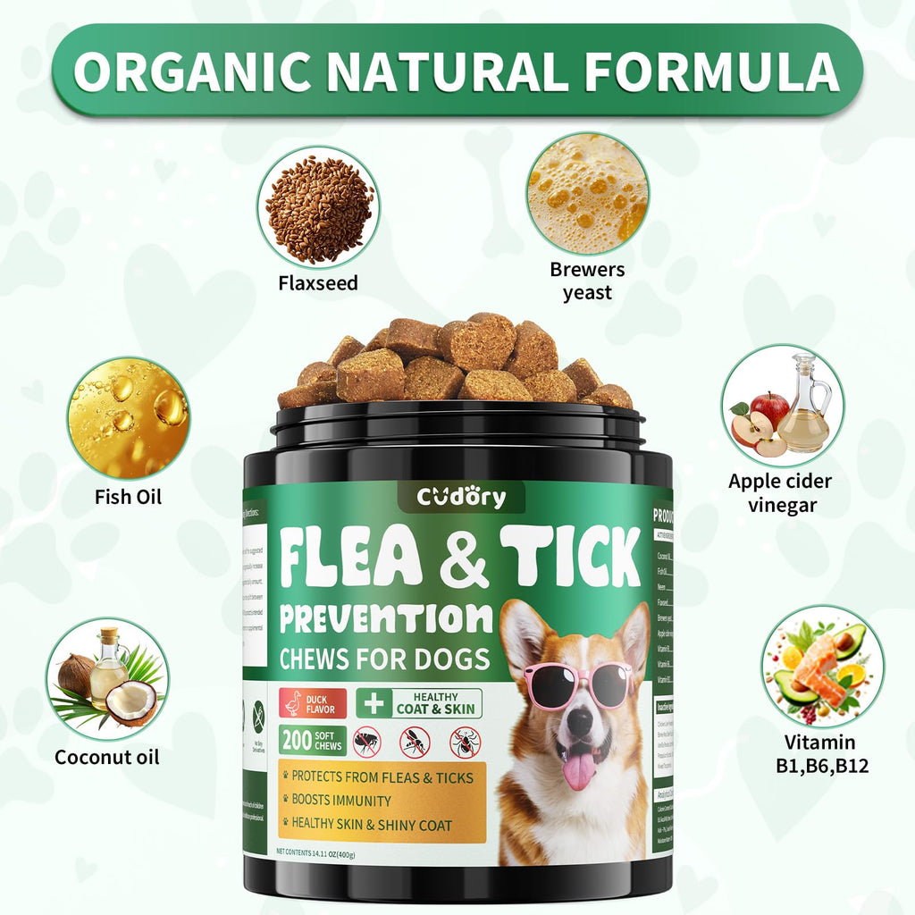 Flea and Tick Prevention for Dogs Chewables N194675