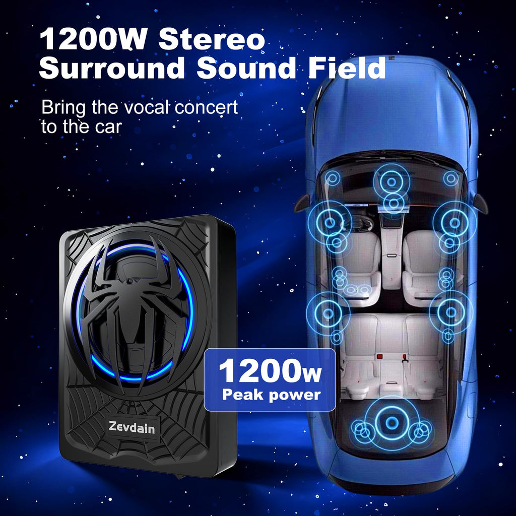 1200w Underseat Subwoofer with Amp U91931