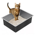 High Sided Stainless Steel Cat Litter Box Y23225