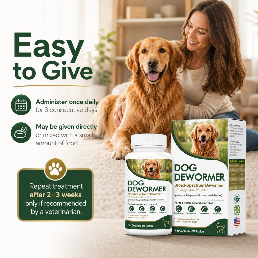 Dewormer for Dogs, 60 Tablets M740735