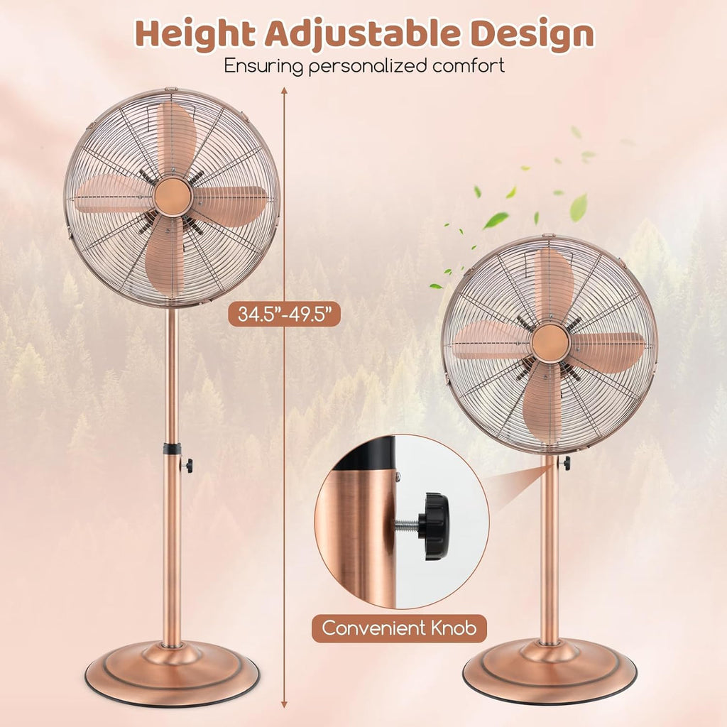 16'' Oscillating Pedestal Fan with 3 Speed H445