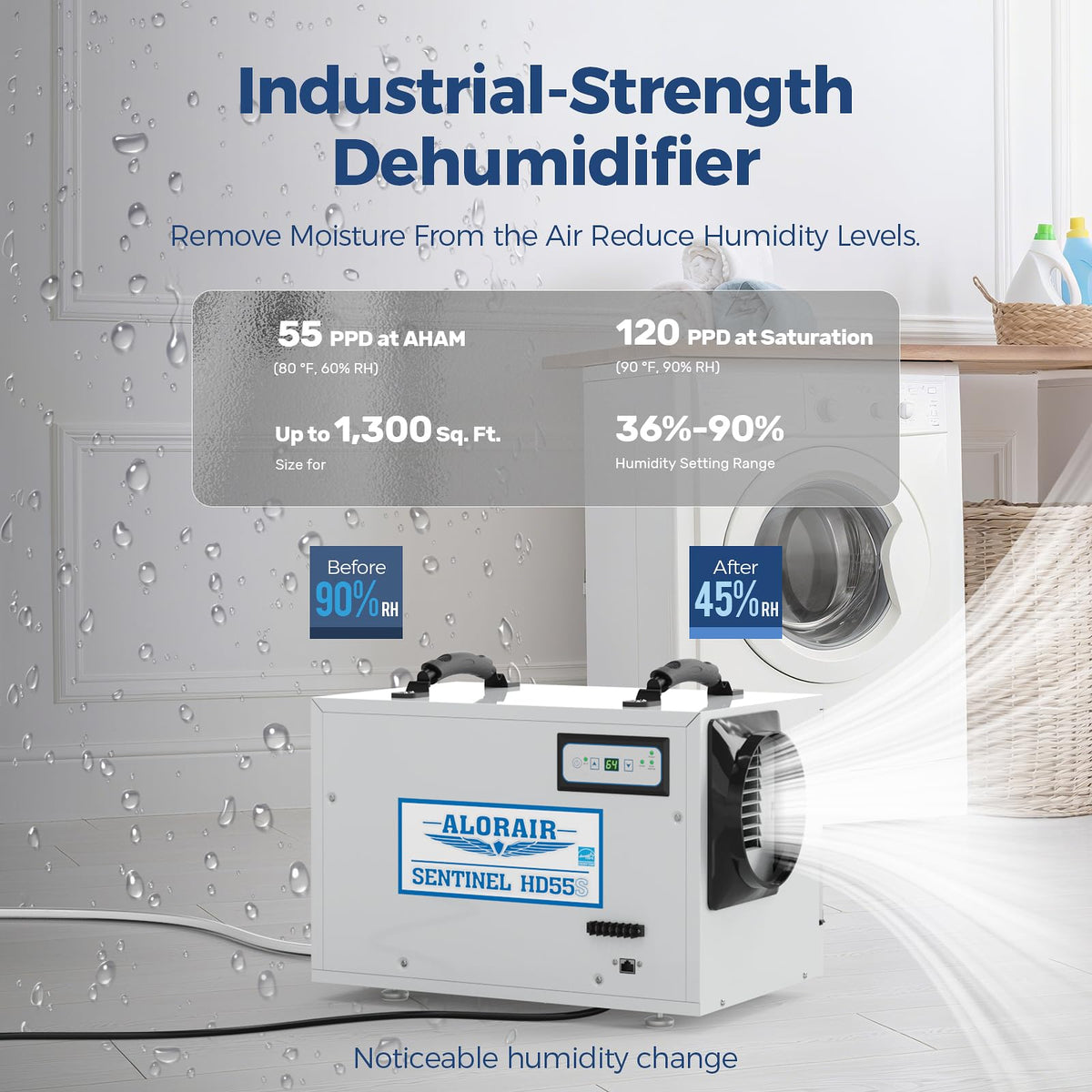 120 Pints Wi-Fi Dehumidifier P314