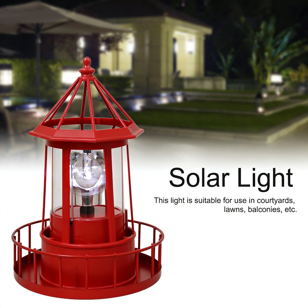 Solar Lighthouse Lamp T793266