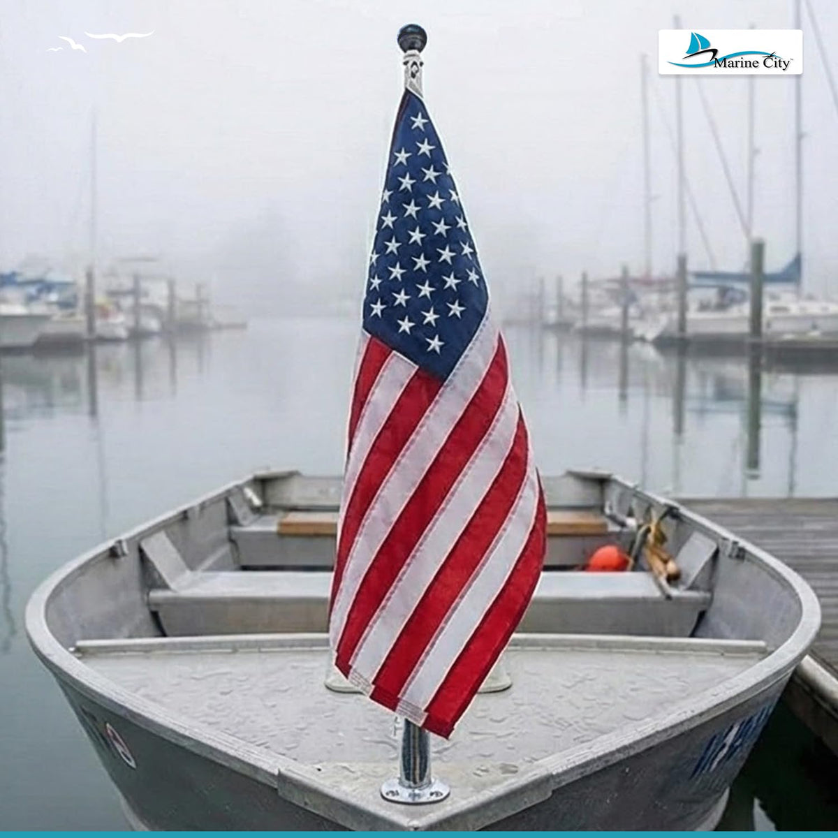 32-Inch Flag Stanchion Pole Kit 304 Stainless Steel R492411