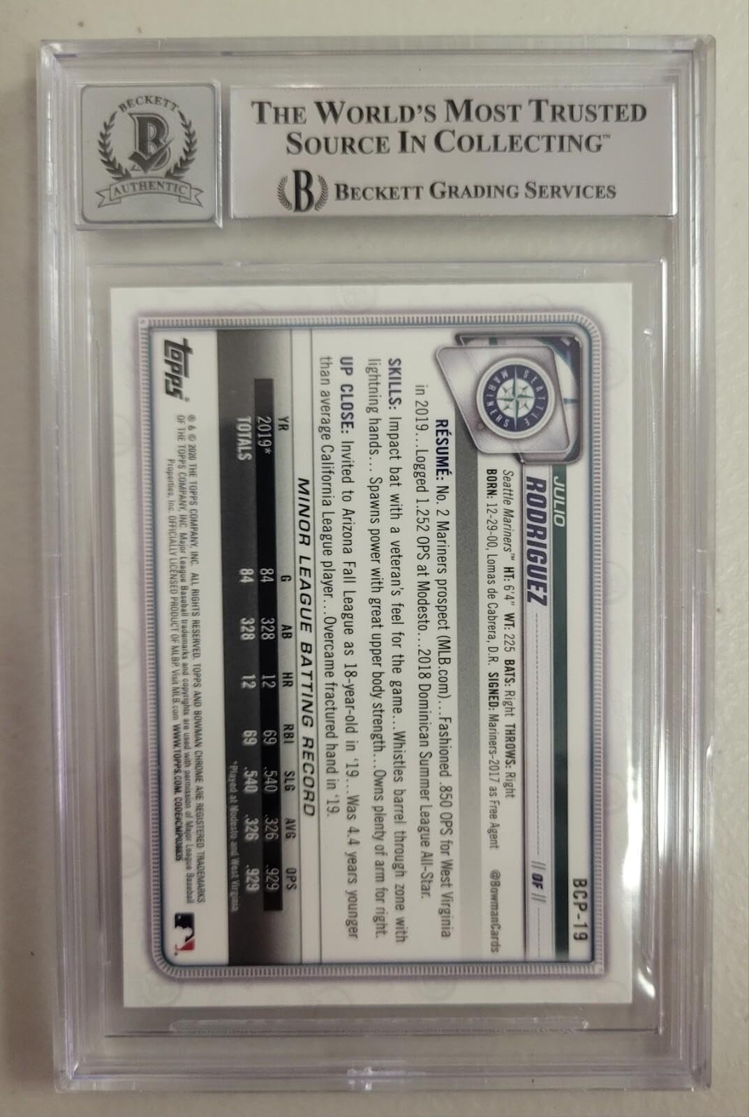 Signed Baseball Autographed Cards Y165209