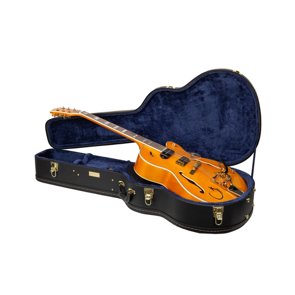 Black Wooden Case for 16" Archtop Hollow Body Jazz Electric Guitars U149