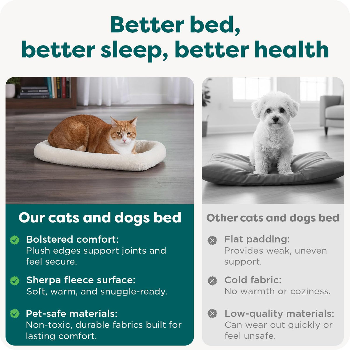 Extra Small Sherpa Fleece Dog Bed E297