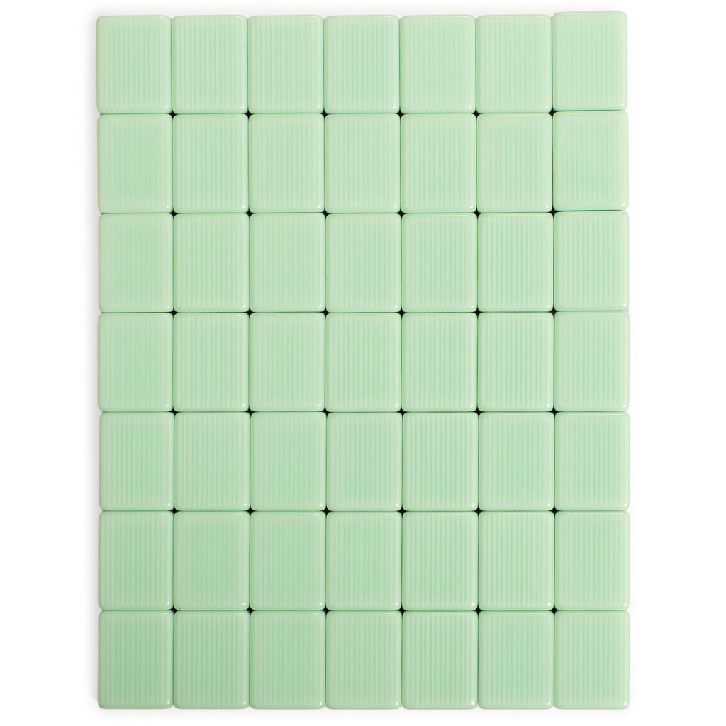 166 Tiles Mahjong Set with Wooden Racks & Pushers, Dice, and Soft Beige Case N97904