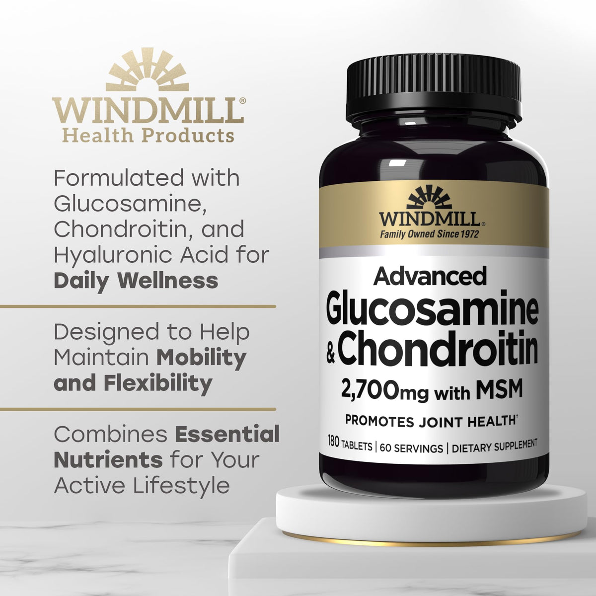 Glucosamine & Chondroitin 180 Tablets J948