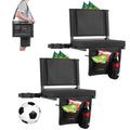 Folding Bleacher Seat with Back Support and Cushion P84219