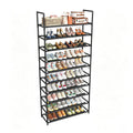 Black 10 Tier Shoe Rack G375089