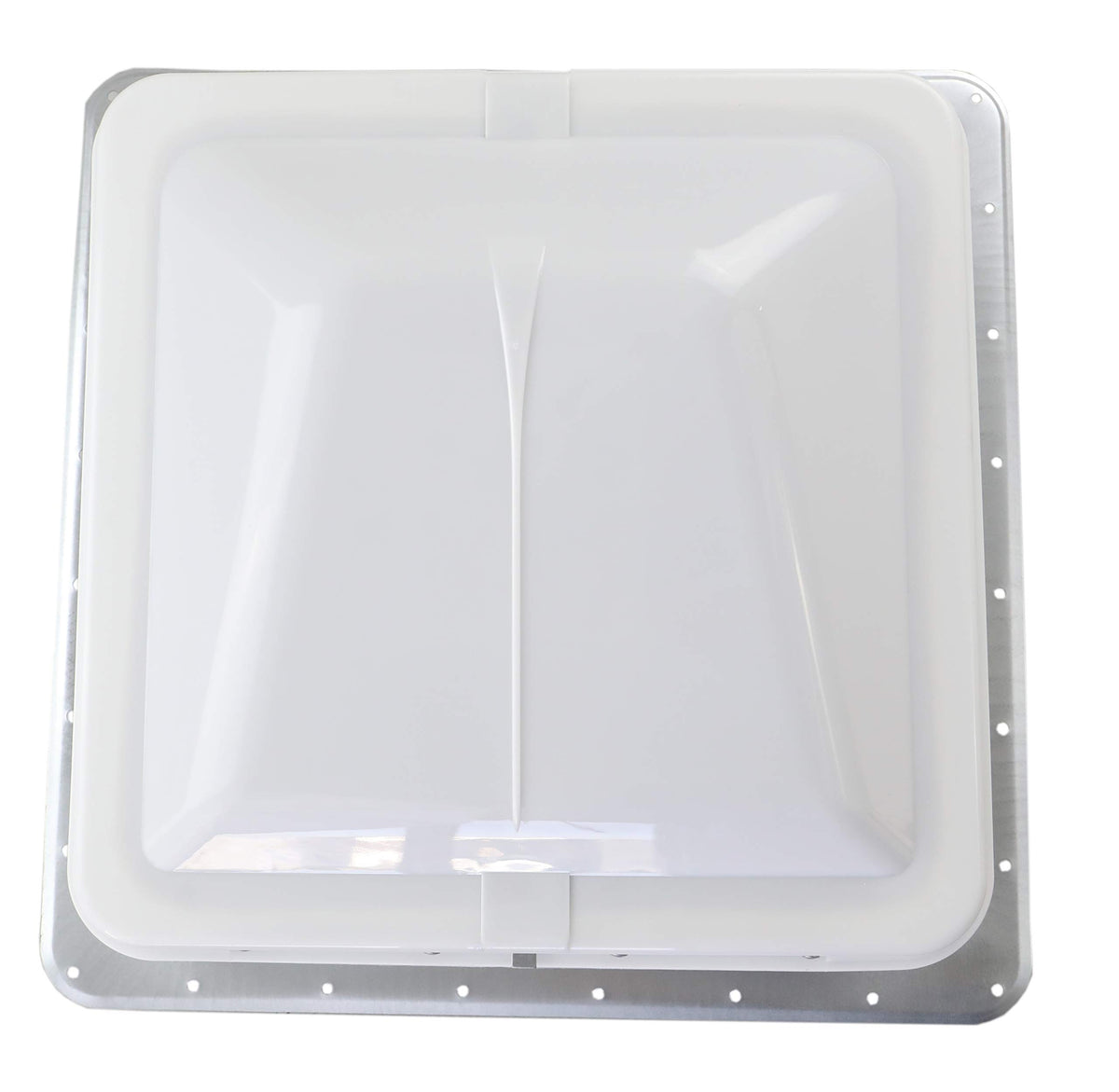 White Manual Crank RV Roof Vent with Screen F88500