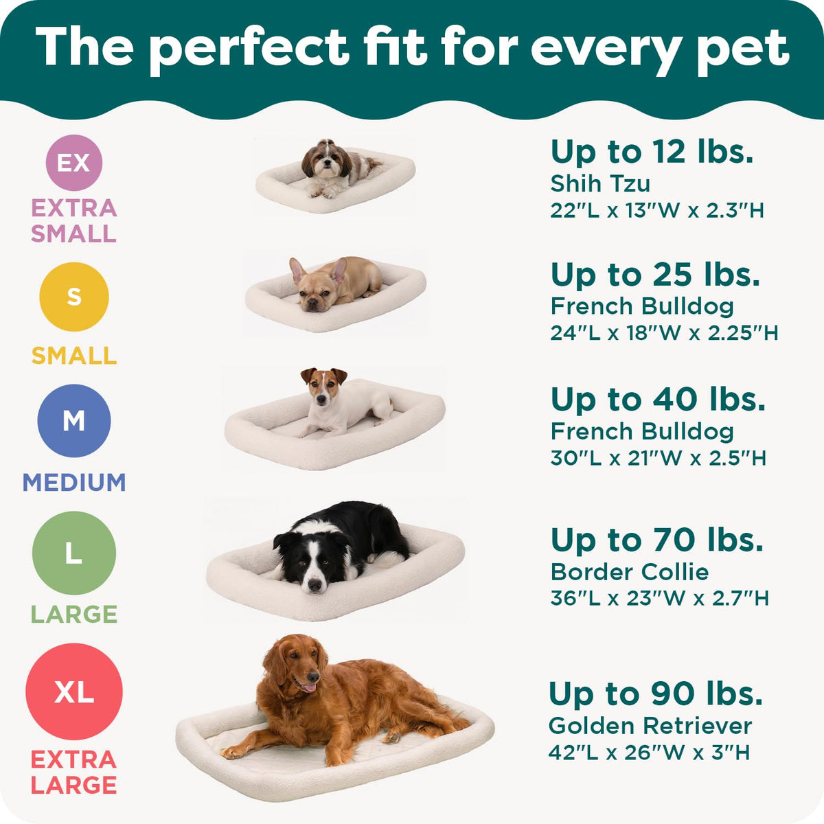 Extra Small Sherpa Fleece Dog Bed E297