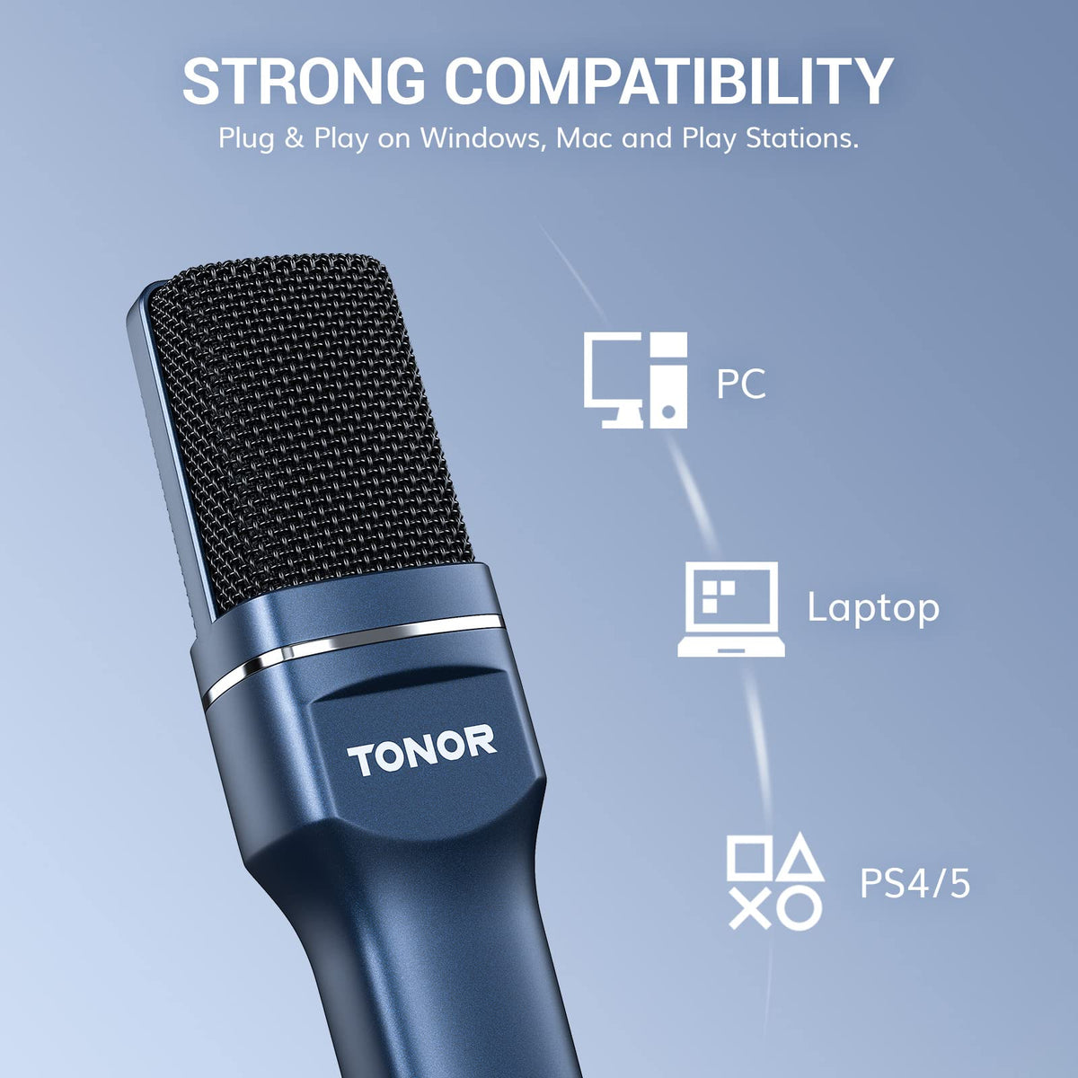 USB Condenser Microphone with Boom Arm B848