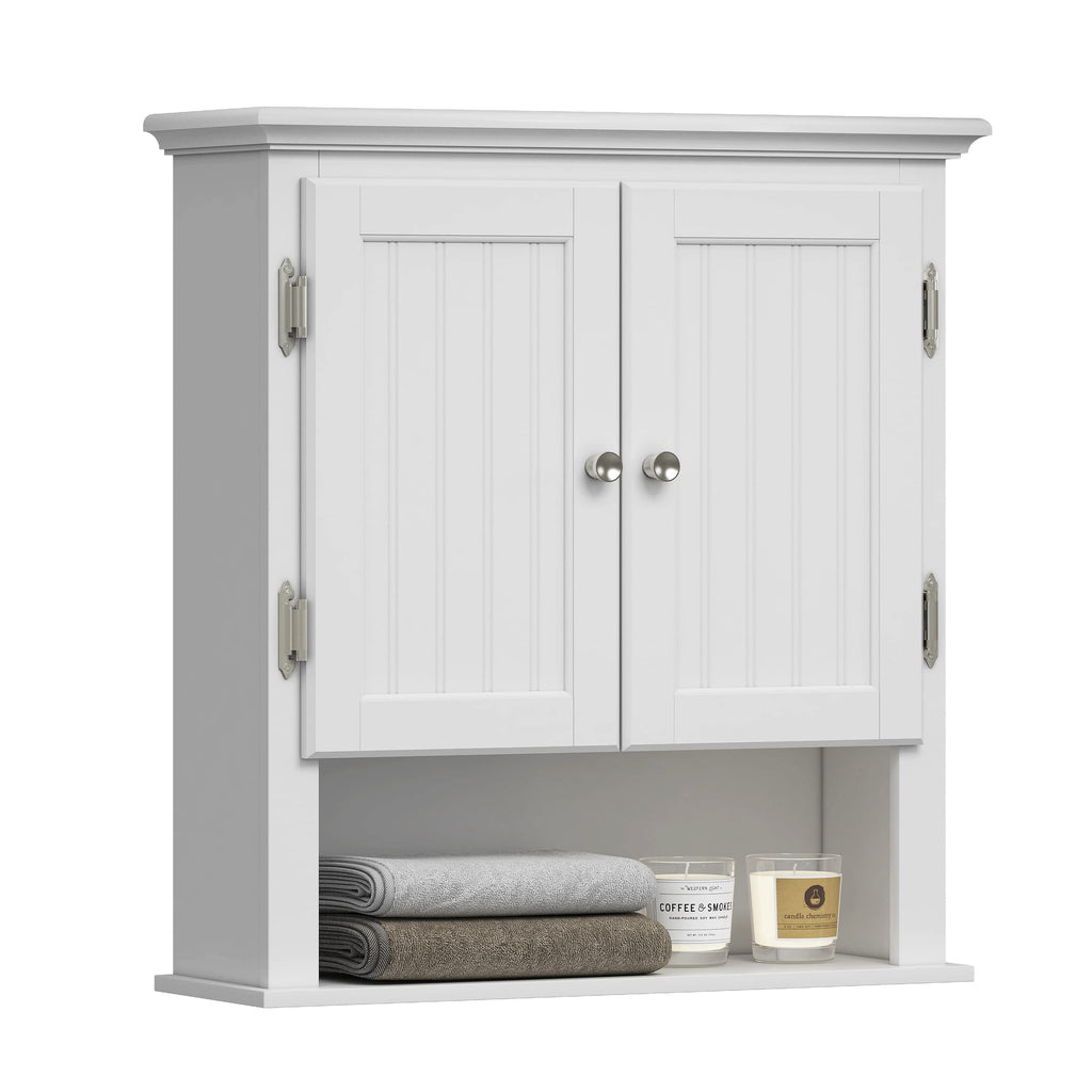 White Wall-Mounted Bathroom Cabinet L92613