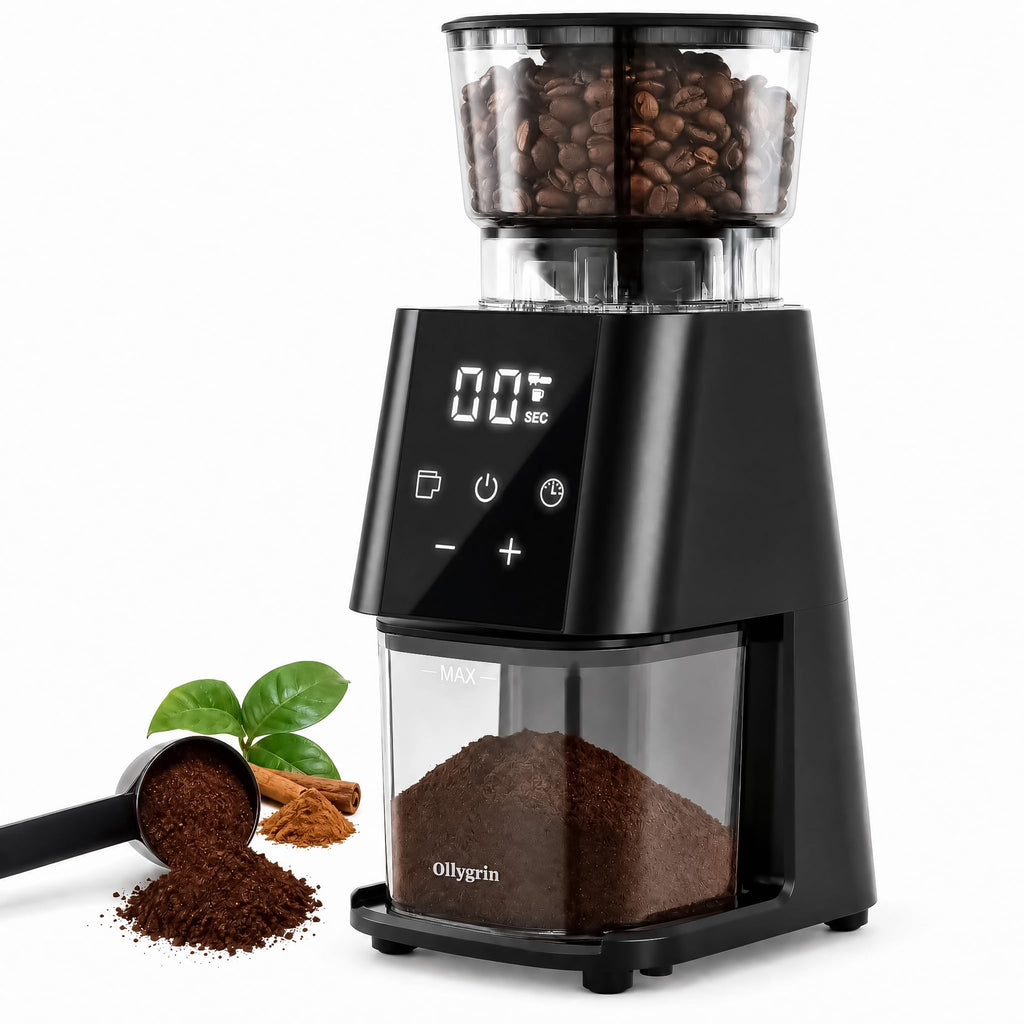 Electric Conical Burr Coffee Grinder, 30 Grind Settings, Black L33442