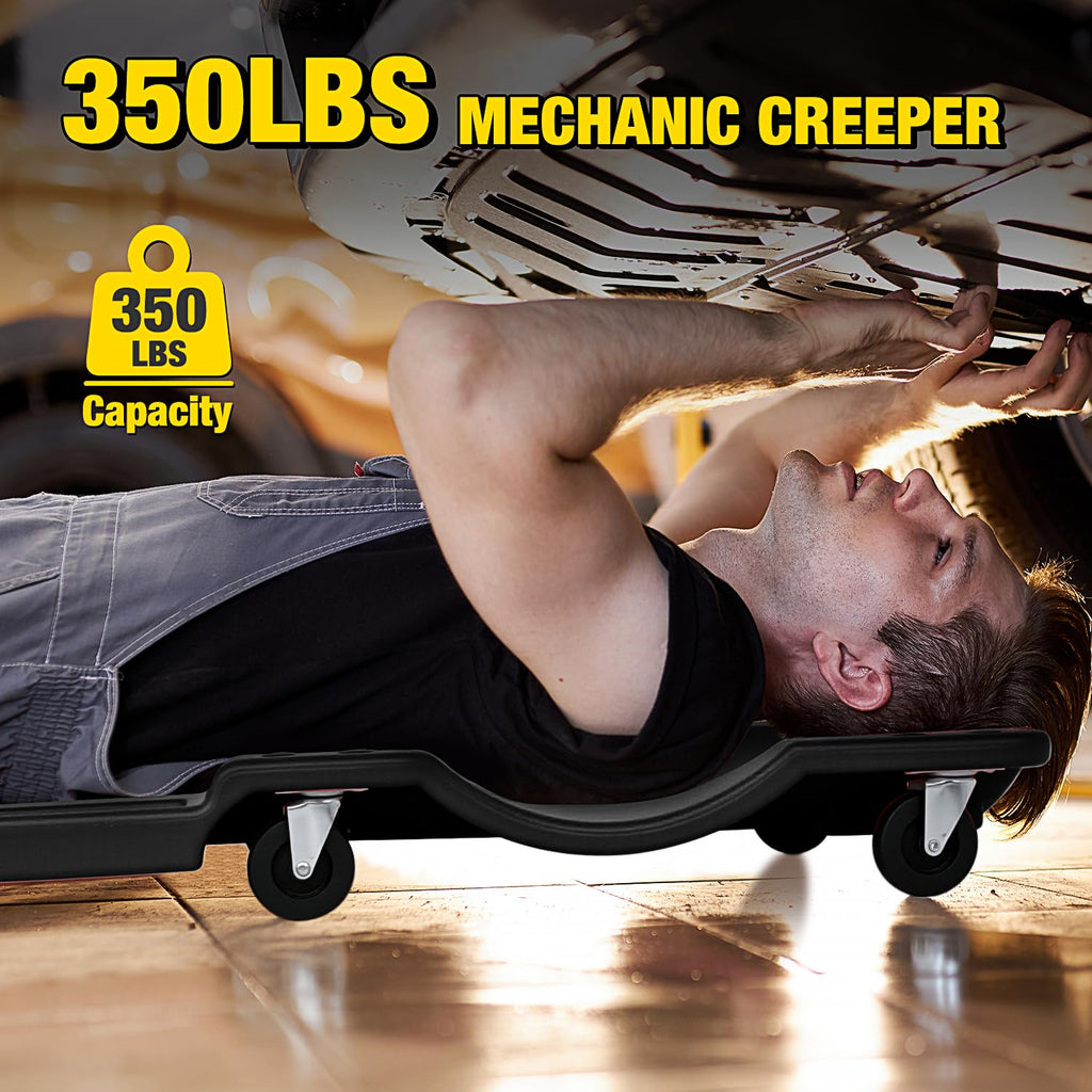 40" Mechanic Plastic Creeper with Padded Headrest Y879