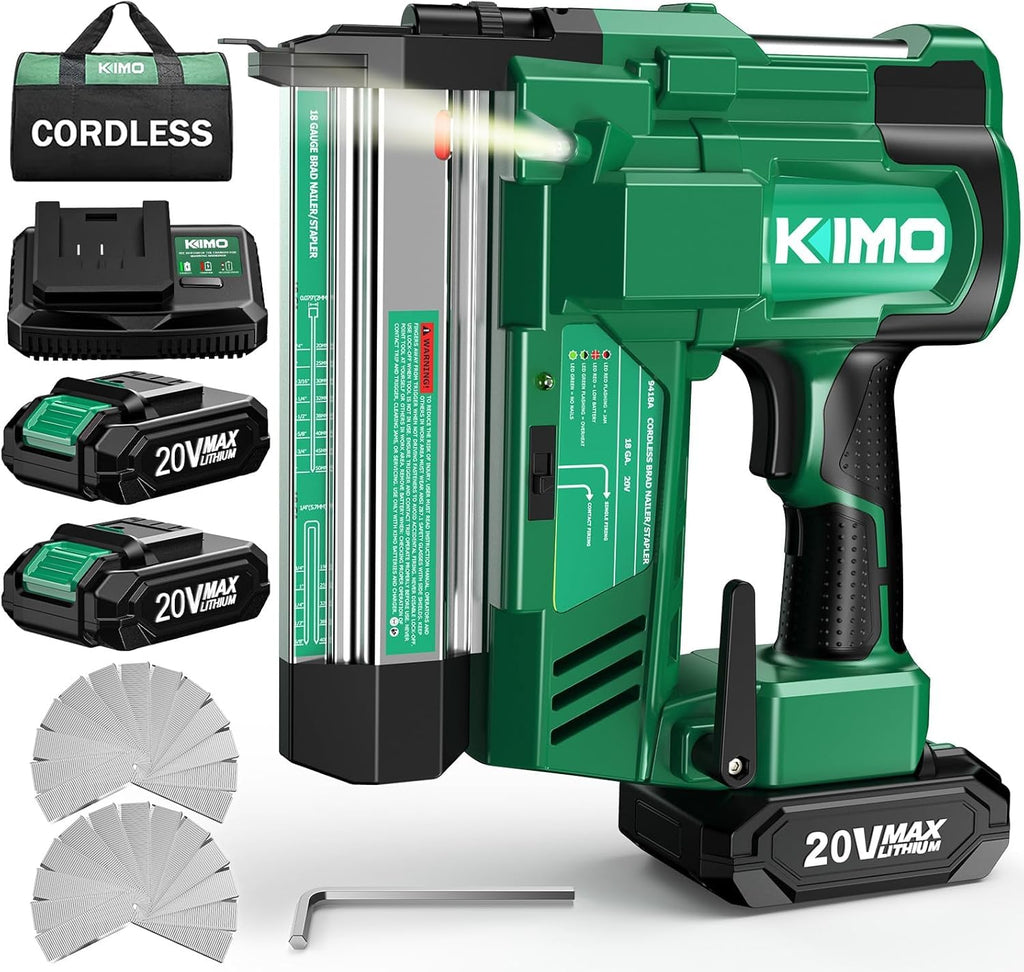 18 Gauge Cordless Brad Nailer and Stapler with Battery I709938