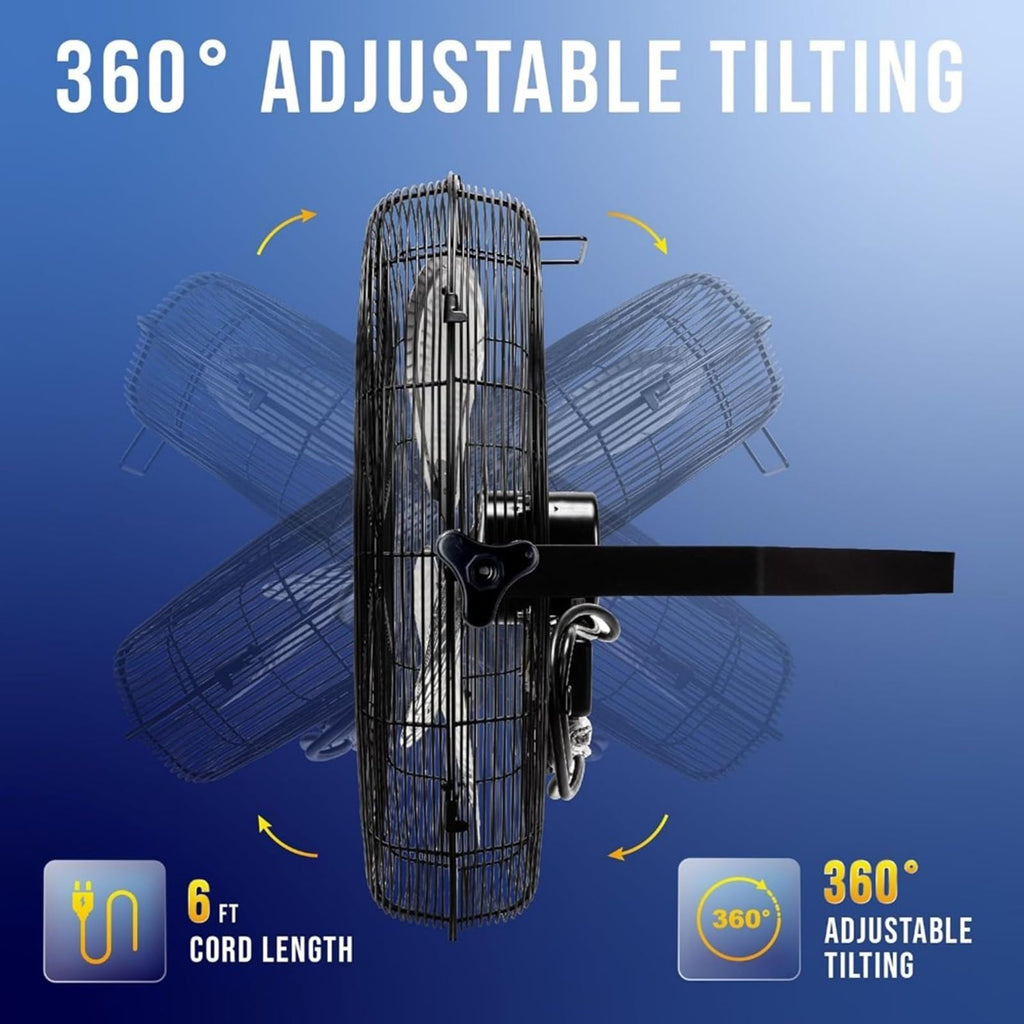 20 Inch 3 Speed Metal Floor Fan W54411