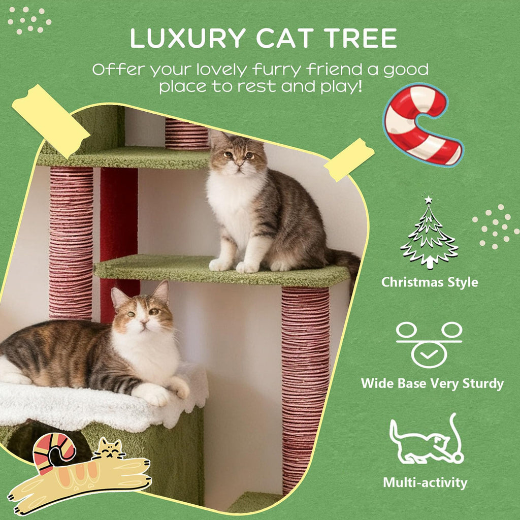 70 Inch Cat Tree with 3 Condos & Climbing Ladder G774