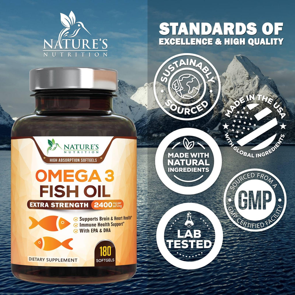 Omega 3 Fish Oil 2400mg Softgels P51397