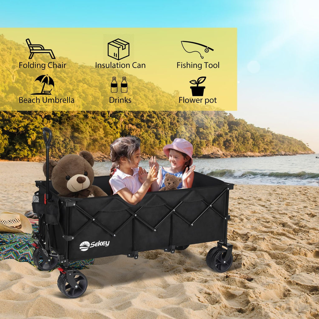 300L Extended Collapsible Wagon, 660 lb Capacity A58655