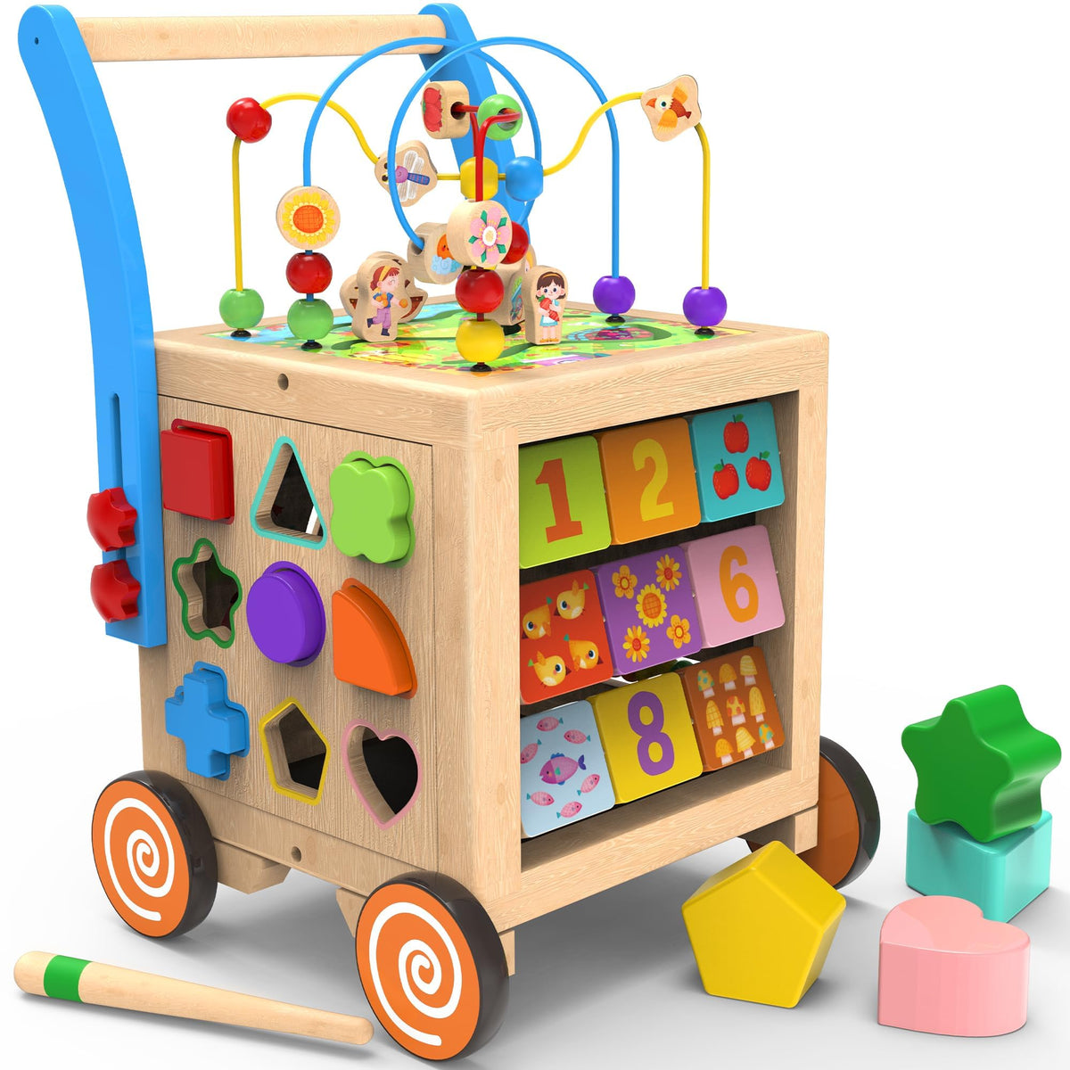 Wooden Activity Cube Walker V300