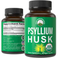 Organic Psyllium Husk Vegan Capsules Fiber Supplement I267