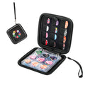 Black Guitar Pick Case Holds 84 pcs Picks R9791